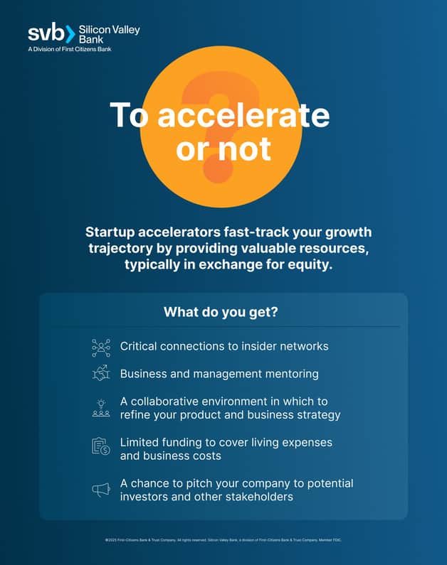 Startup accelerators fast track your growth trajectory by providing valuable resources, typically in exchange for equity.